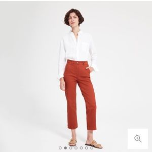 Everlane Straight Leg Crop, Rust
